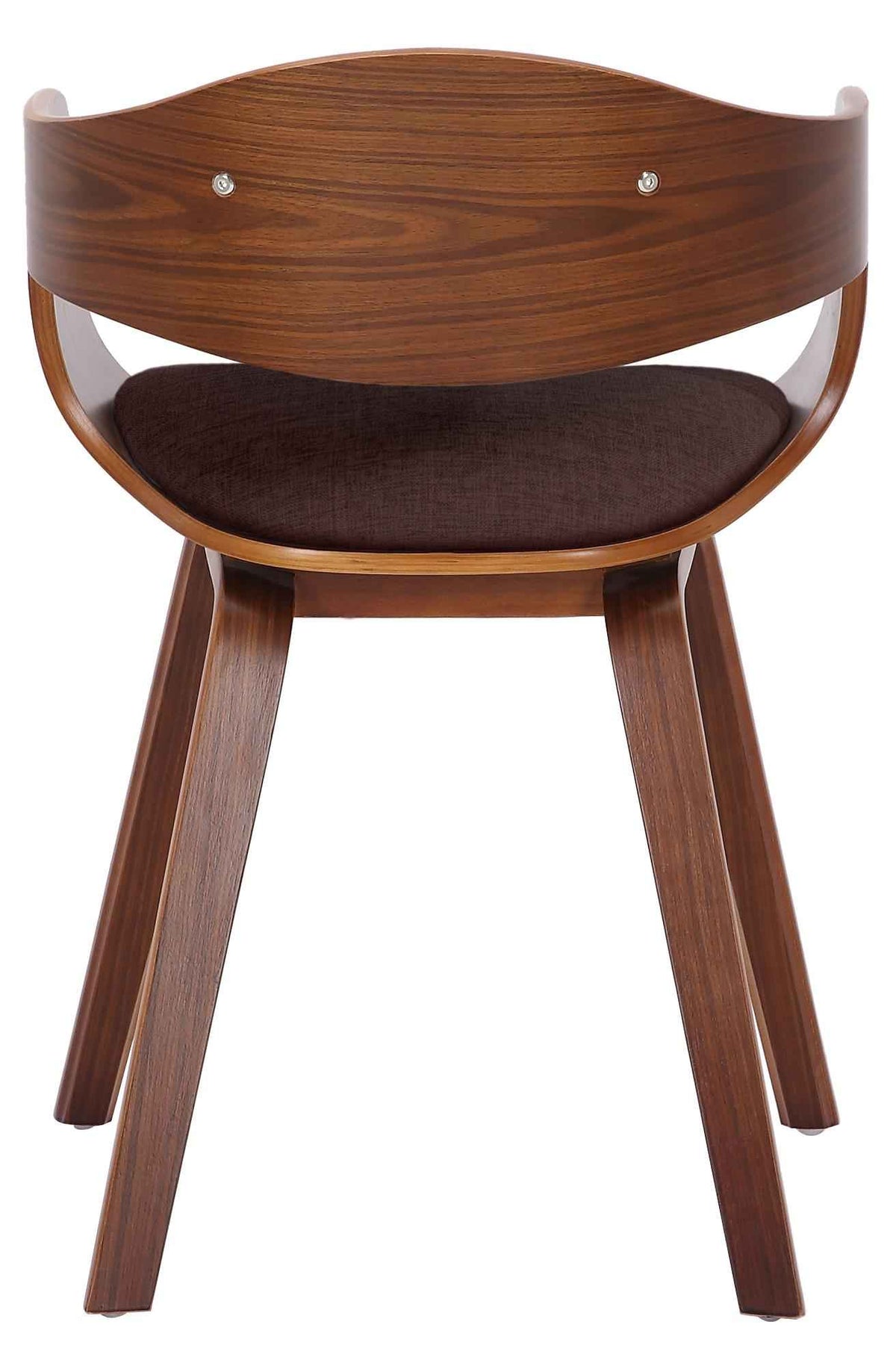 Set van 2 Kingston eetkamerstoelen Stof walnoot/bruin walnuss/braun