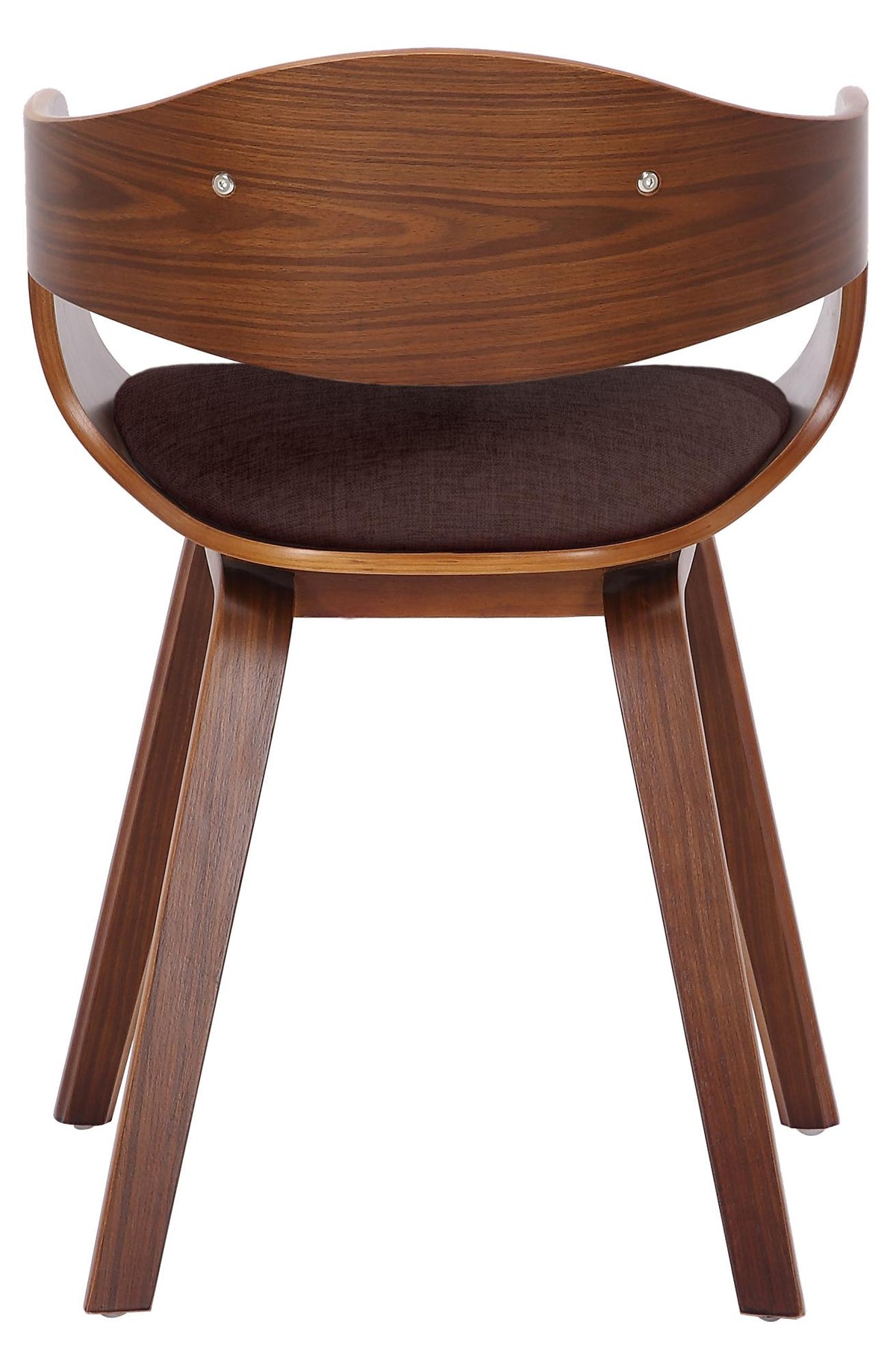 Set van 2 Kingston eetkamerstoelen Stof walnoot/bruin walnuss/braun
