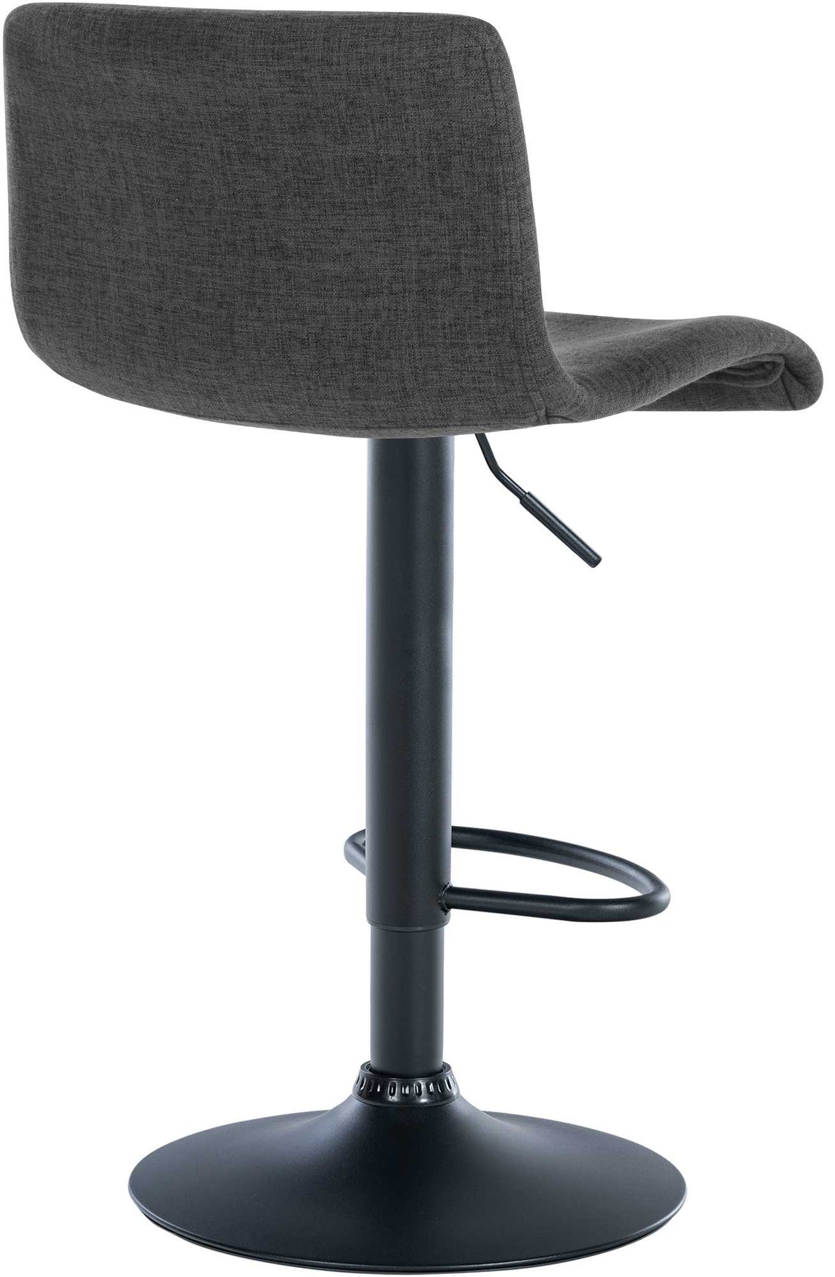2er Set Barhocker Branford Stoff dunkelgrau