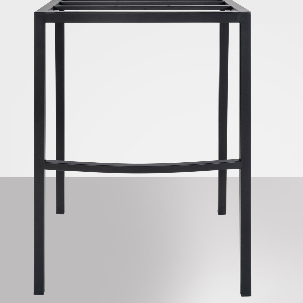 Barhocker Damaso B Samt mit 4-Fuß Gestell grau