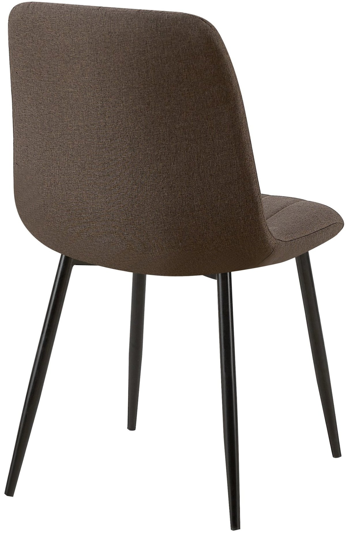 Set van 4 Dijon Eetkamerstoelen bruin,Stof braun