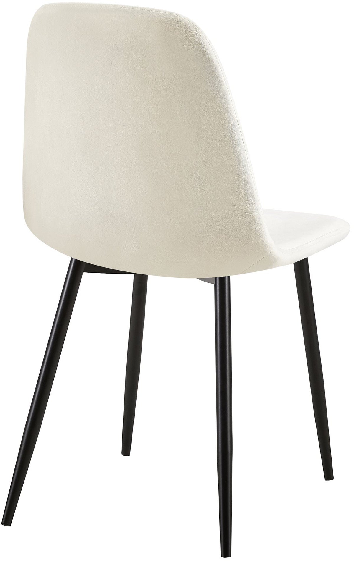 Set van 4 eetkamerstoelen Giverny cremewit,Fluweel cremeweiß