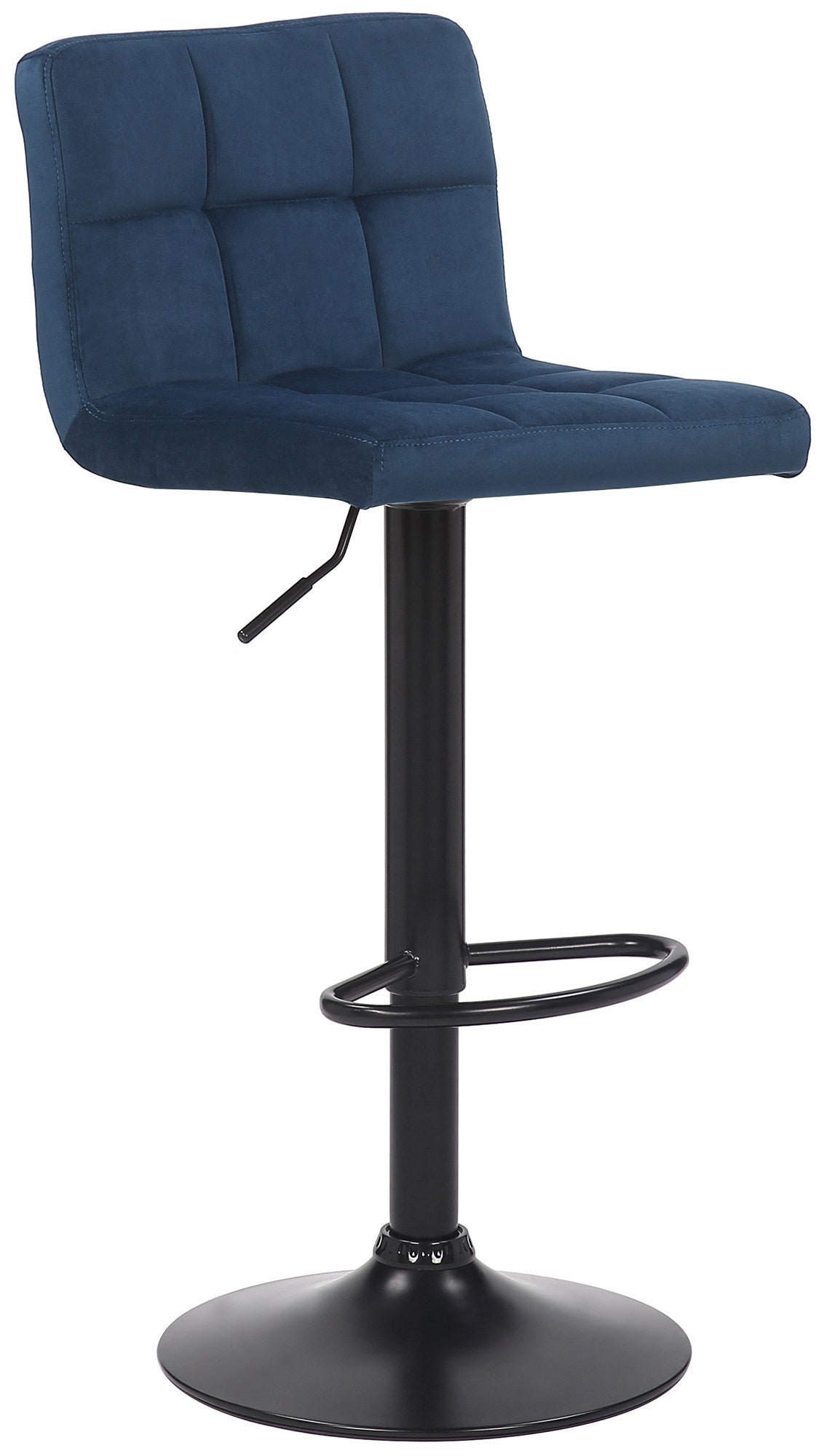 Barkruk Feni fluweel blauw blau