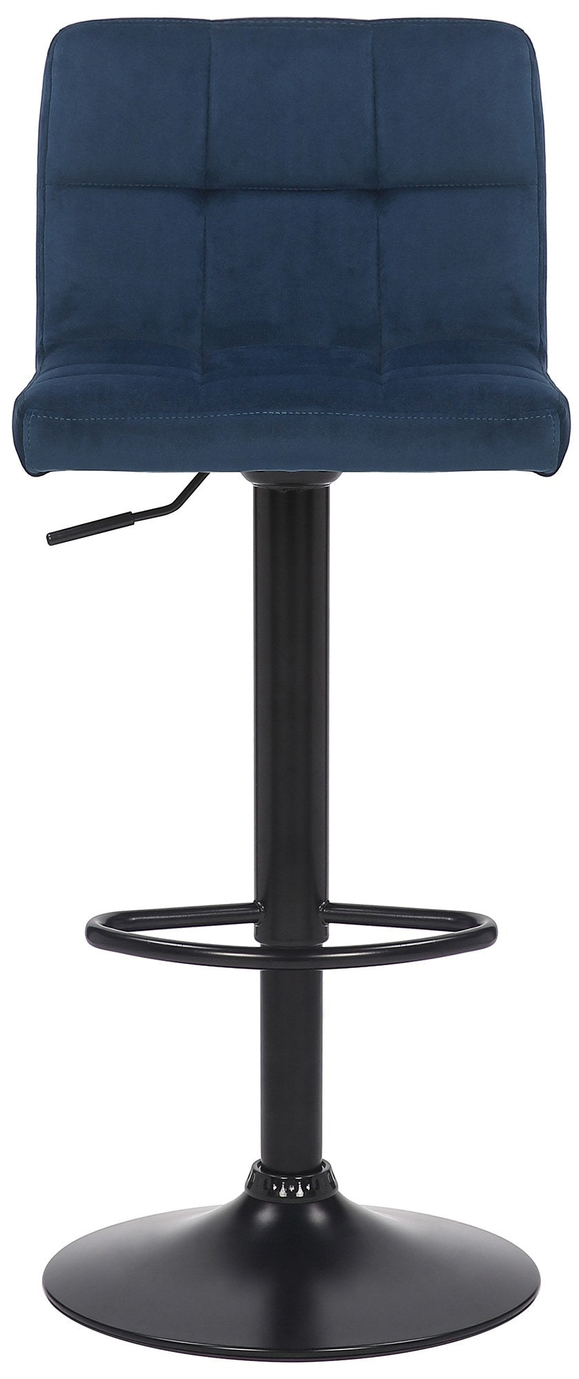 Barkruk Feni fluweel blauw blau