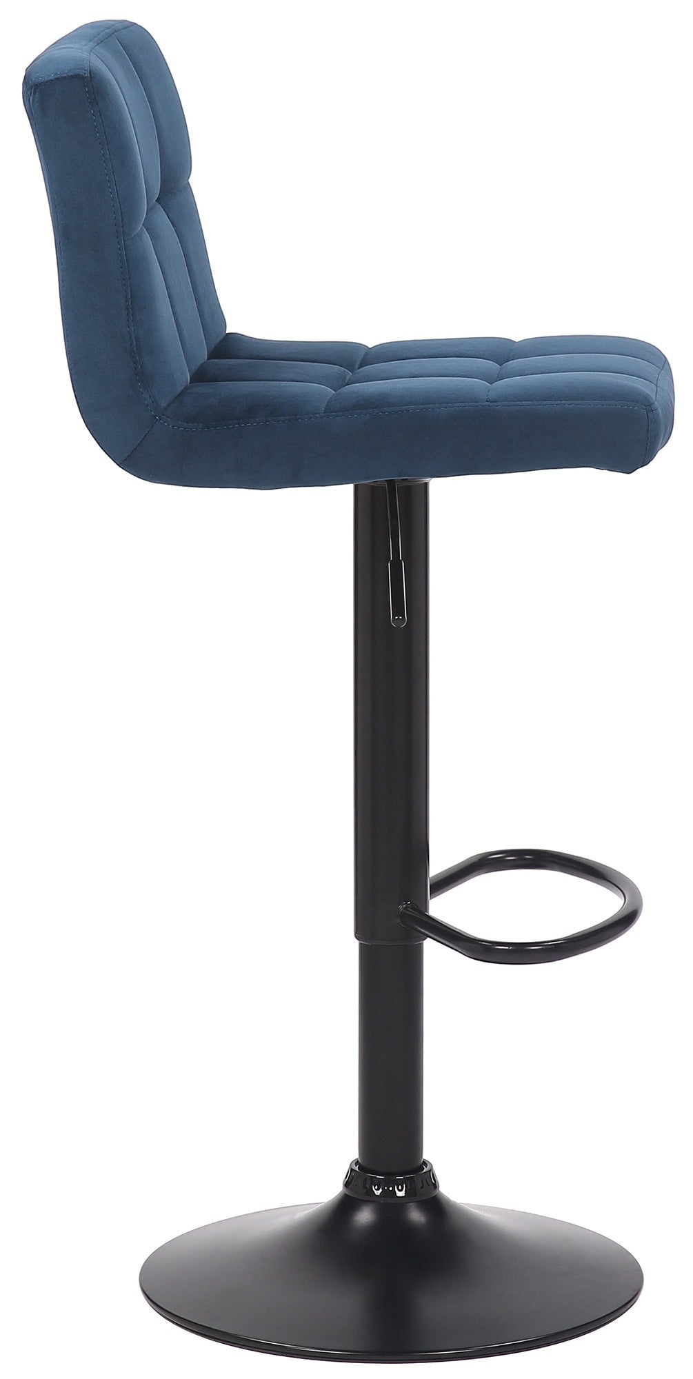 Barkruk Feni fluweel blauw blau