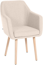 Bezoekersstoel Utrecht Stof beige,natura beige
