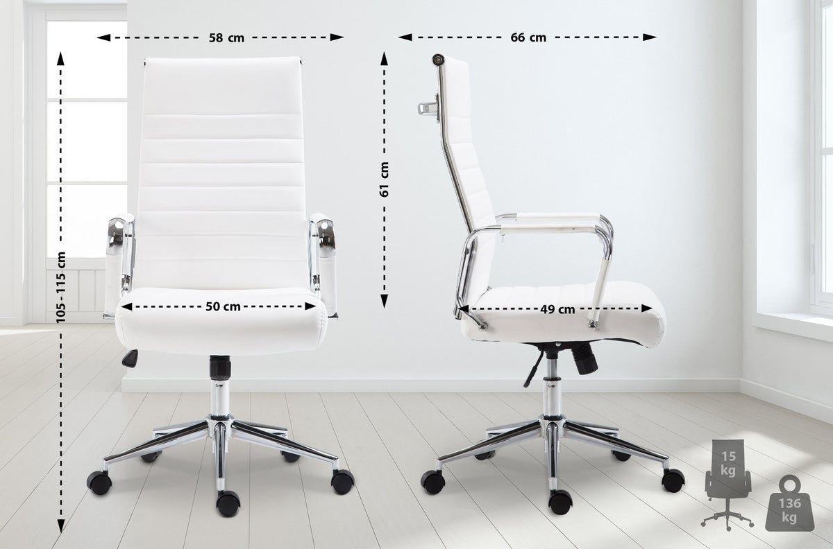 Bürostuhl Kolumbus weiß