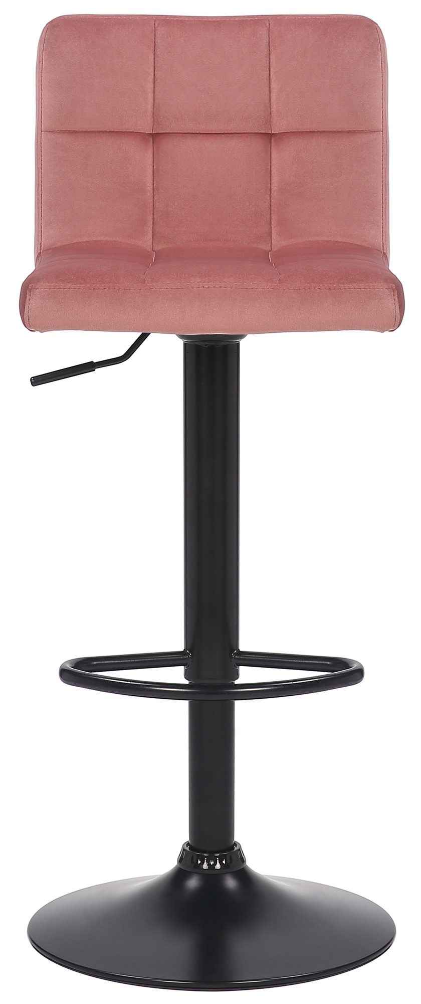 Set van 4 barkrukken Feni fluweel roze pink