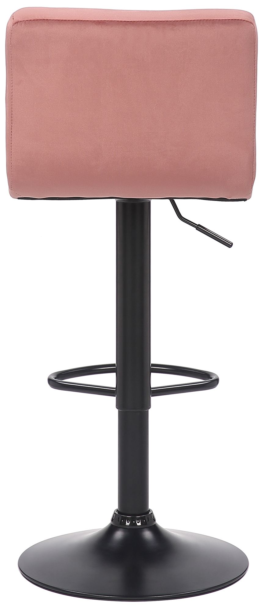 Set van 4 barkrukken Feni fluweel roze pink