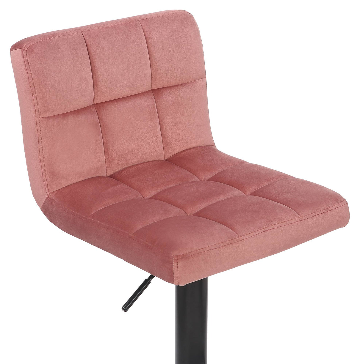 Set van 4 barkrukken Feni fluweel roze pink