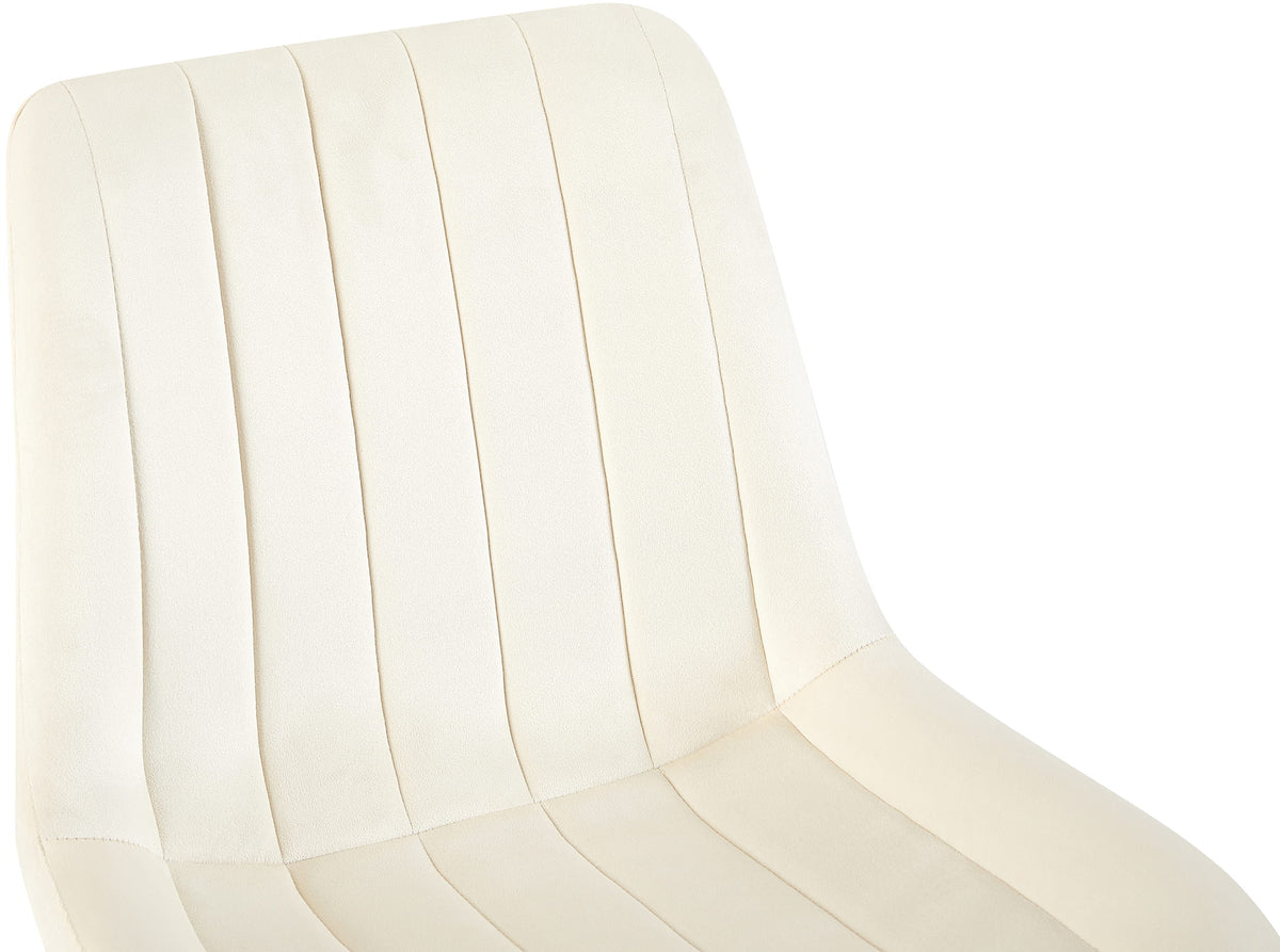 Eetkamerstoel Rahden fluweel creme creme