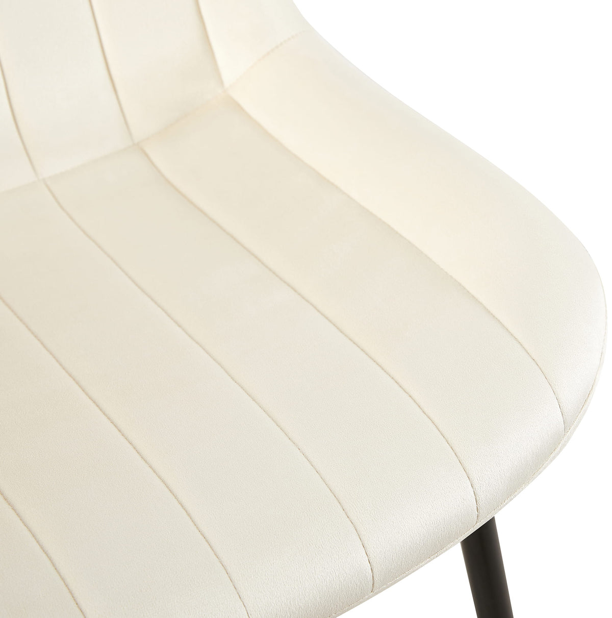 Eetkamerstoel Rahden fluweel creme creme