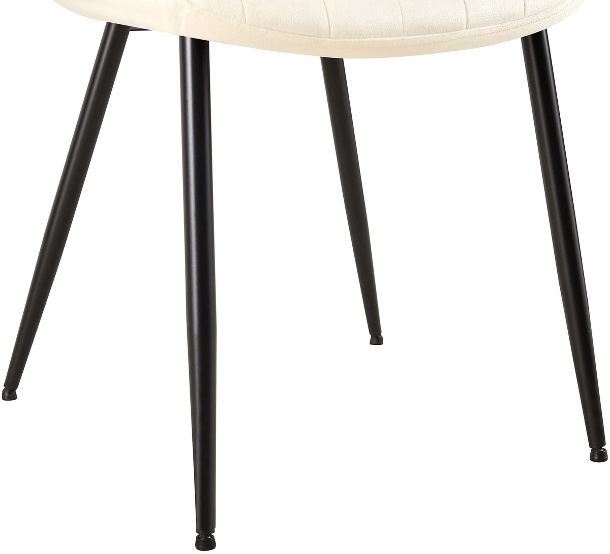 Eetkamerstoel Rahden fluweel creme creme
