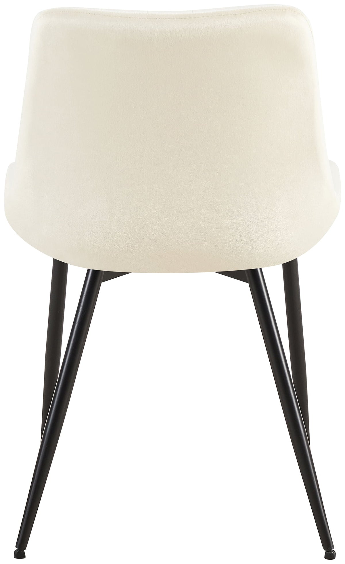 Eetkamerstoel Rahden fluweel creme creme
