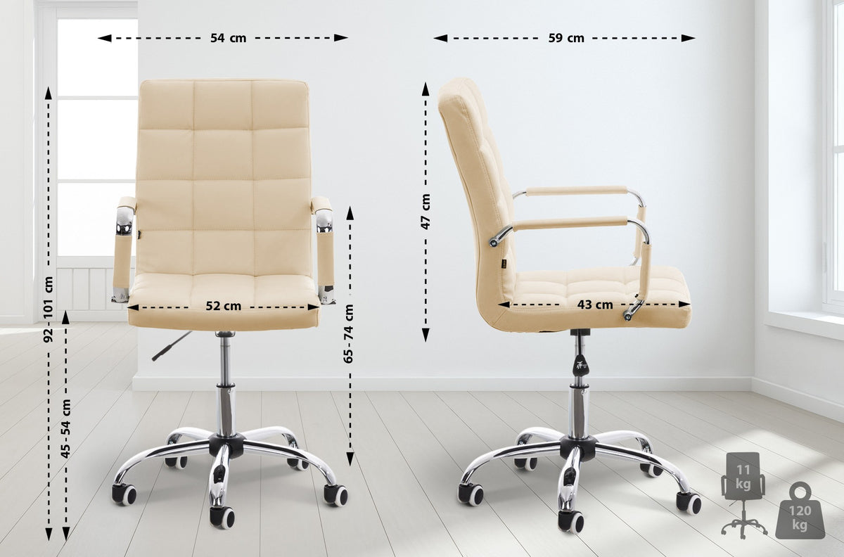 Bureaustoel Deli V2 creme creme