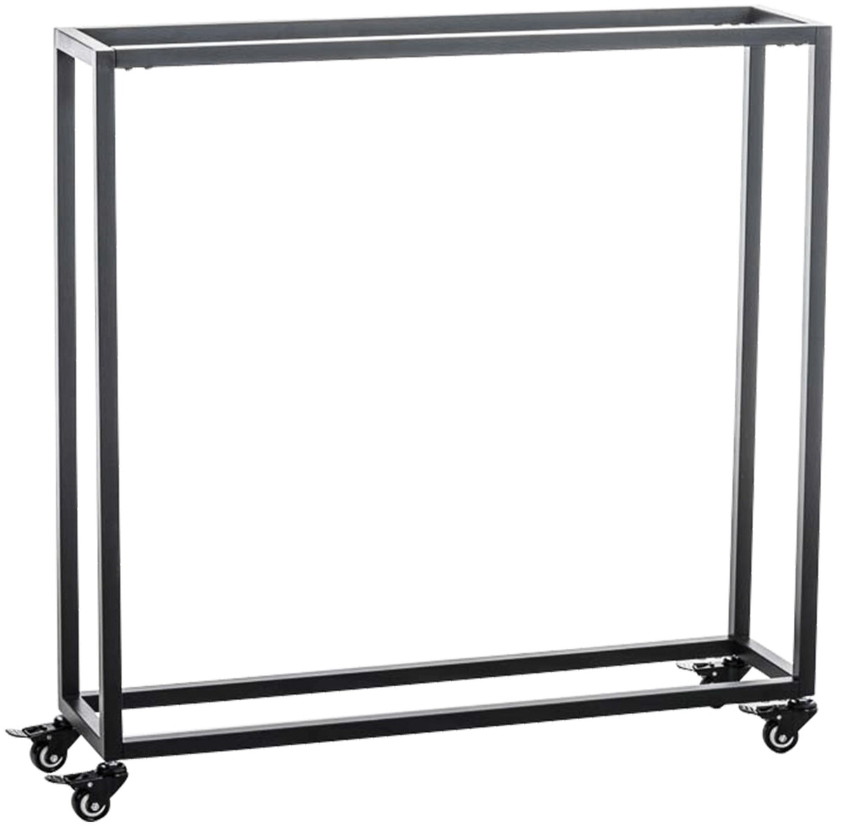 Brandhoutrek Hetta zwart,25x100x100 cm schwarz