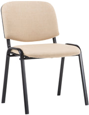 Bezoekersstoel Ken Stof creme creme