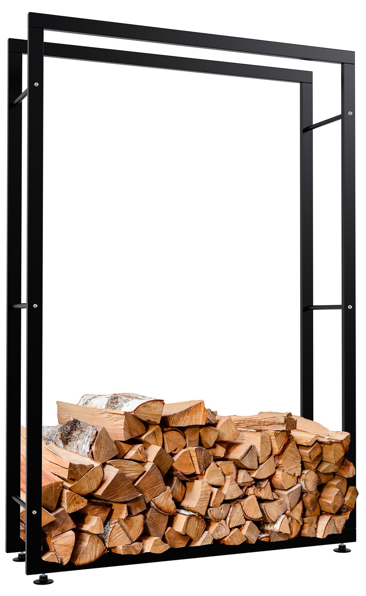 Brandhoutrek Keri zwart,25x100x150 cm schwarz