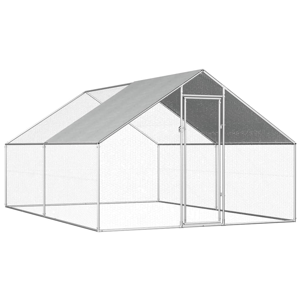 vidaXL Kippenhok 2,75x2x1,92 m gegalvaniseerd staal - Aashly