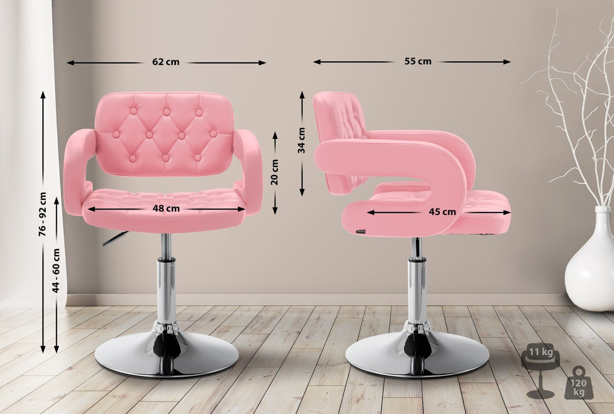 Lounger Dublin Kunstleer roze pink