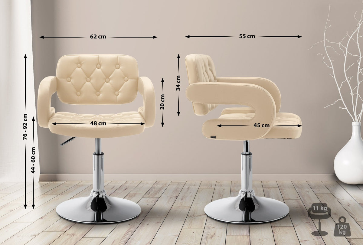 Lounger Dublin Kunstleer creme creme
