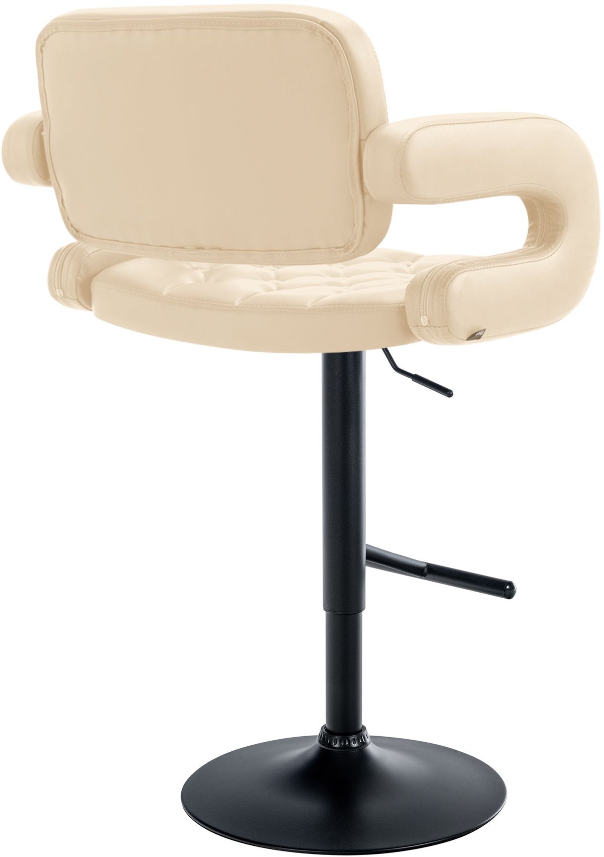 Barkruk Dublin creme,zwart creme