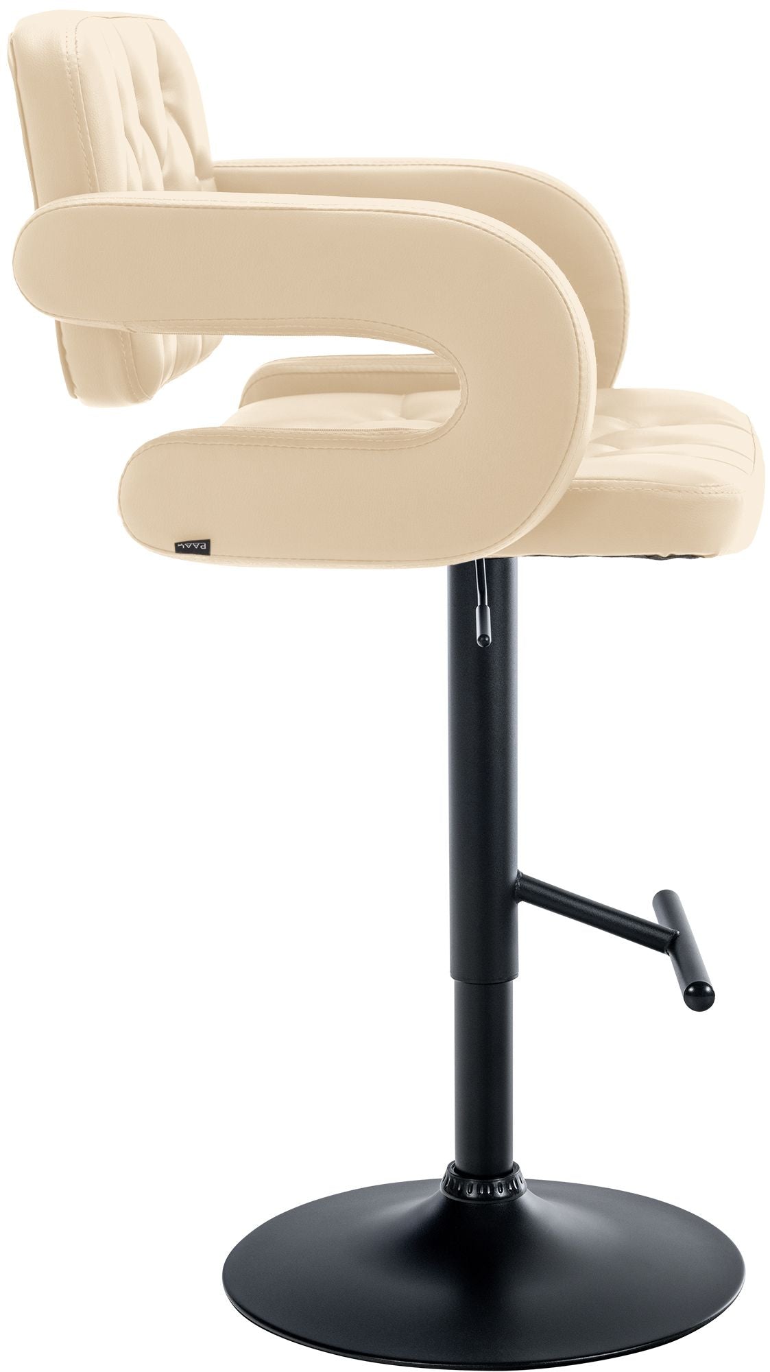 Barkruk Dublin creme,zwart creme