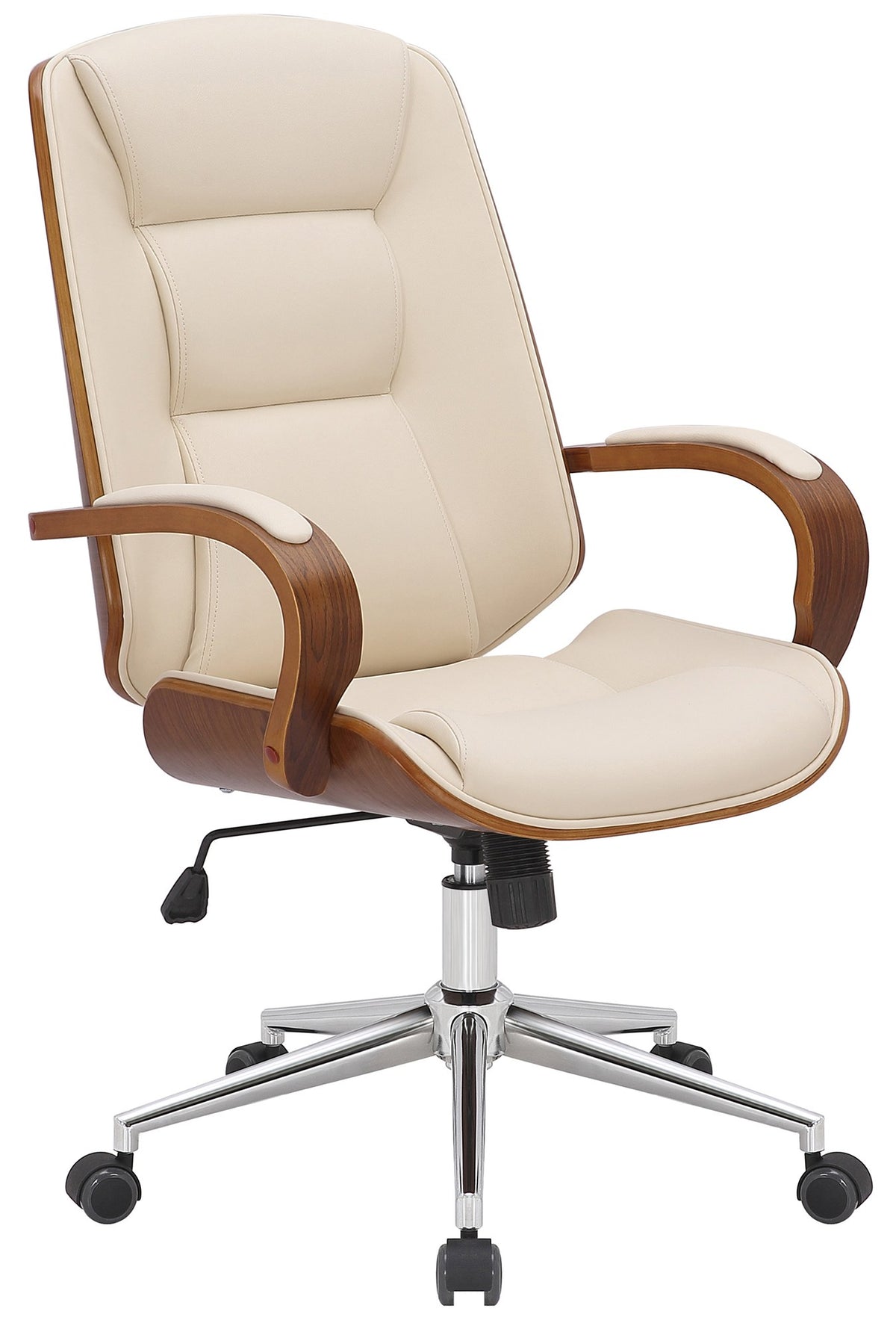 Bureaustoel Yankton walnoot/creme walnuss/creme