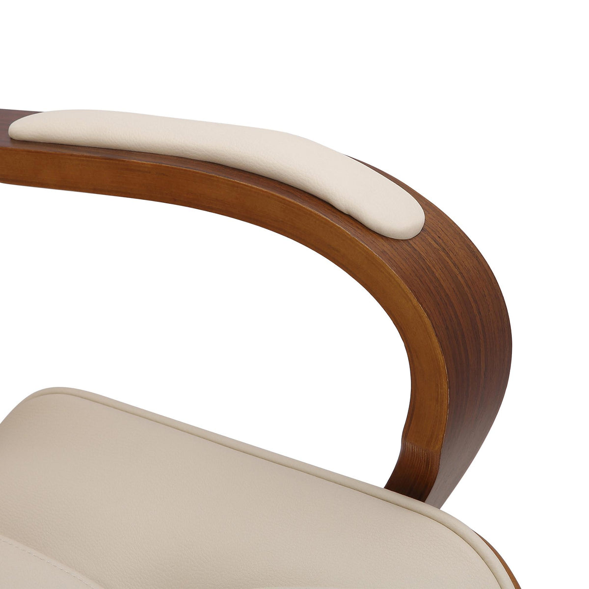 Bureaustoel Yankton walnoot/creme walnuss/creme