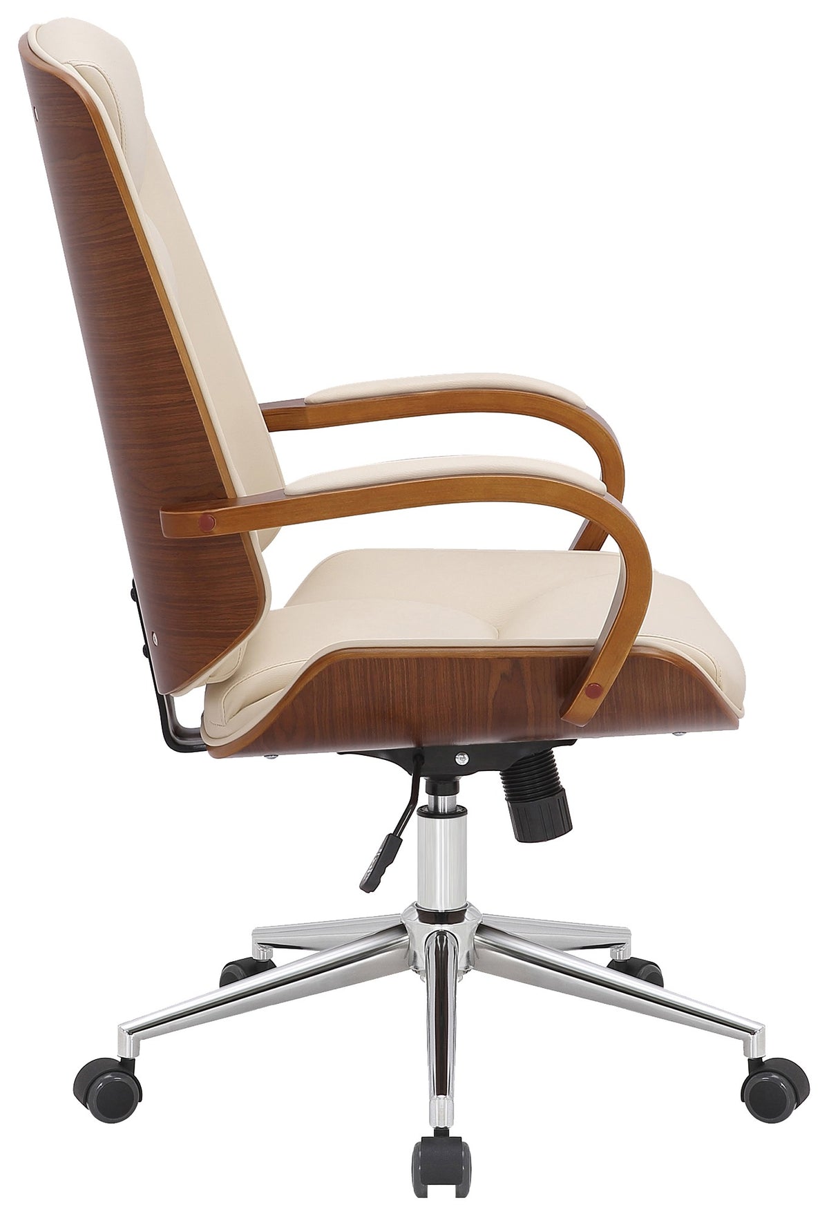 Bureaustoel Yankton walnoot/creme walnuss/creme