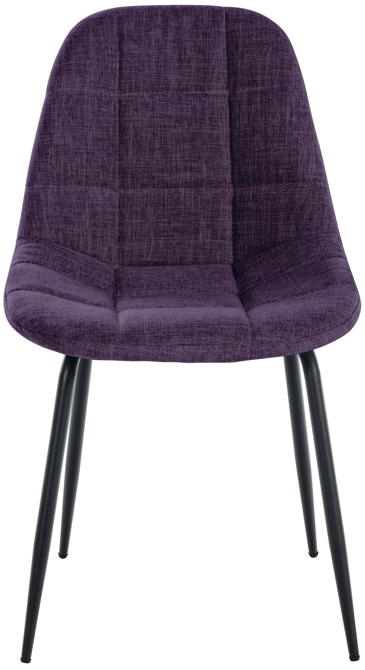 Set van 2 Eetkamerstoelen Tom purper,Stof lila