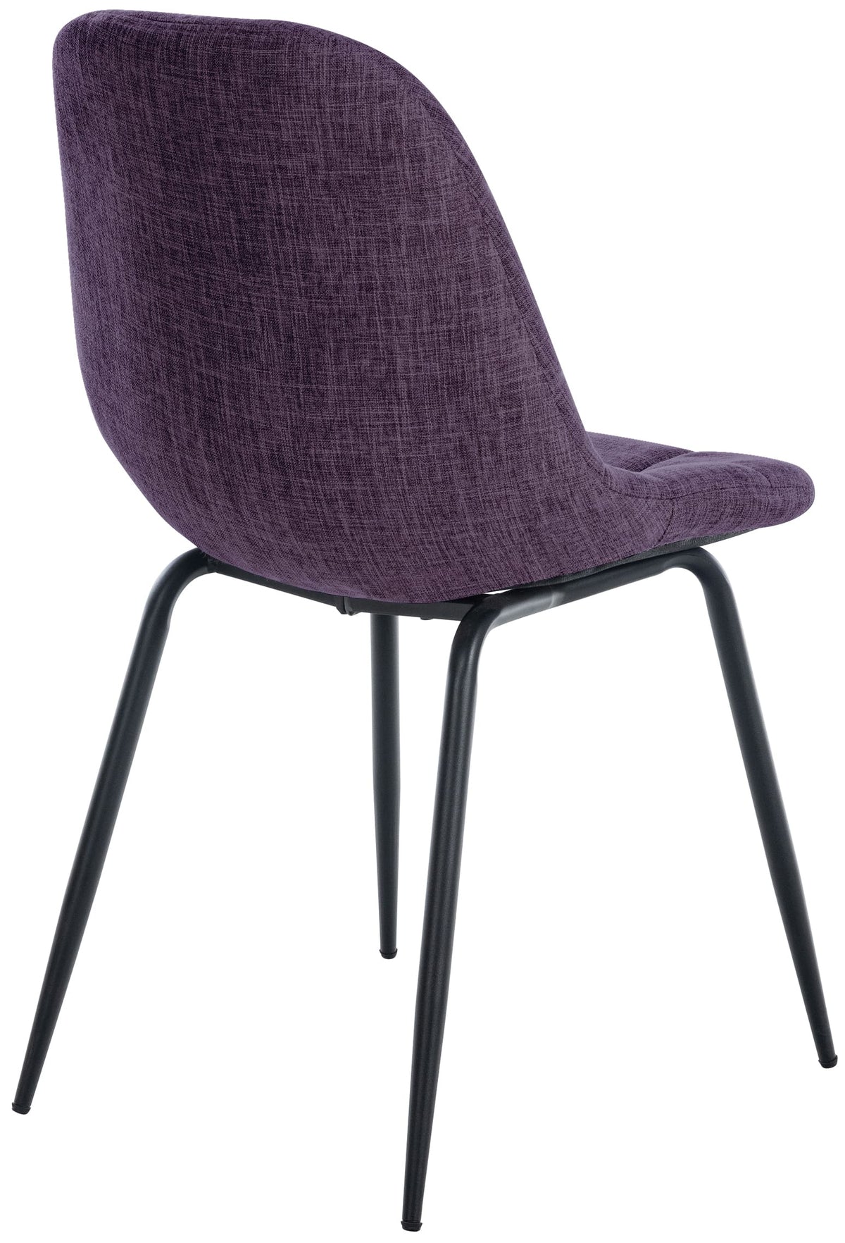 Set van 2 Eetkamerstoelen Tom purper,Stof lila
