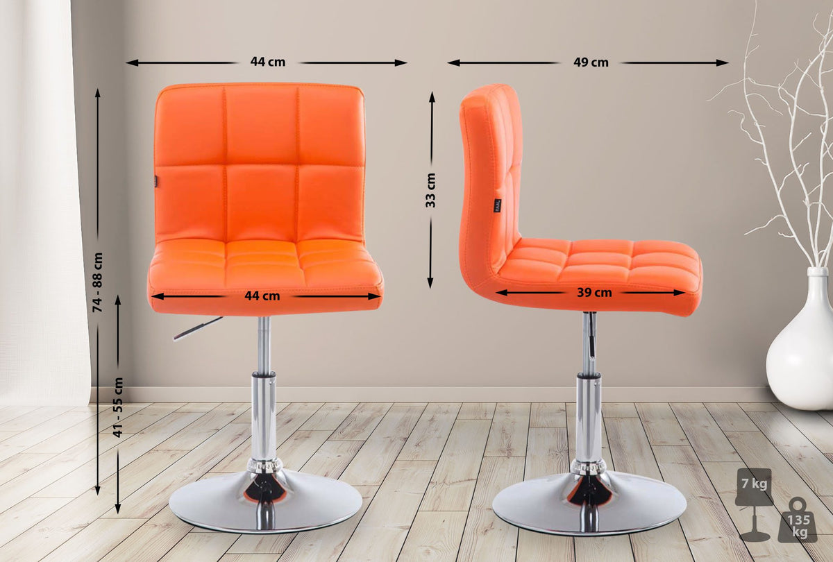 Lounger Palma Kunstleer oranje orange