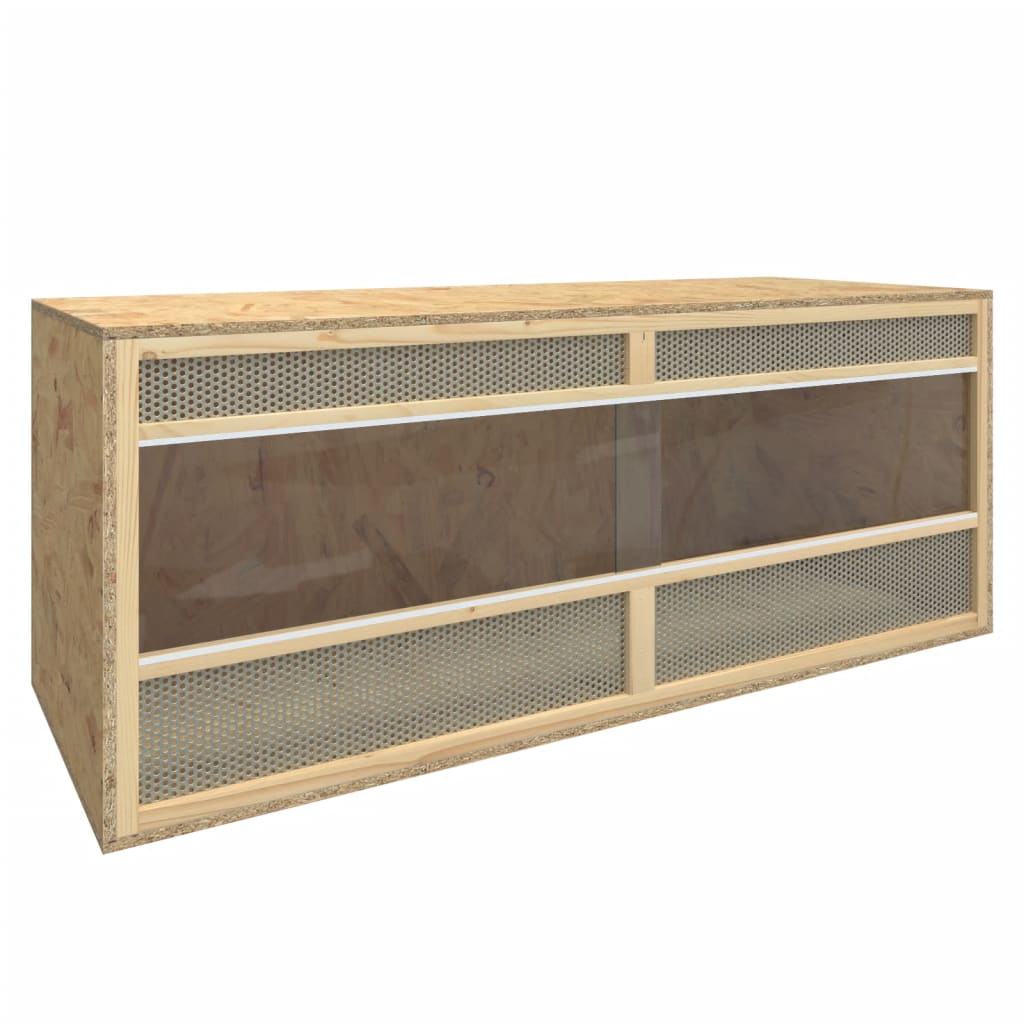 vidaXL Terrarium 100x47x47 cm bewerkt hout - Aashly