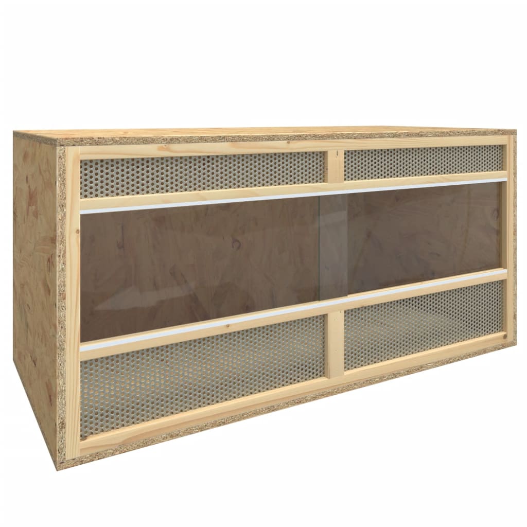vidaXL Terrarium 100x47x47 cm bewerkt hout - Aashly