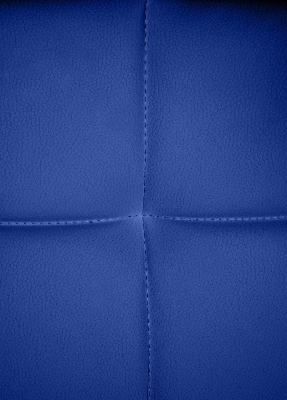 Bezoekersstoel Canada B Kunstleer blauw blau