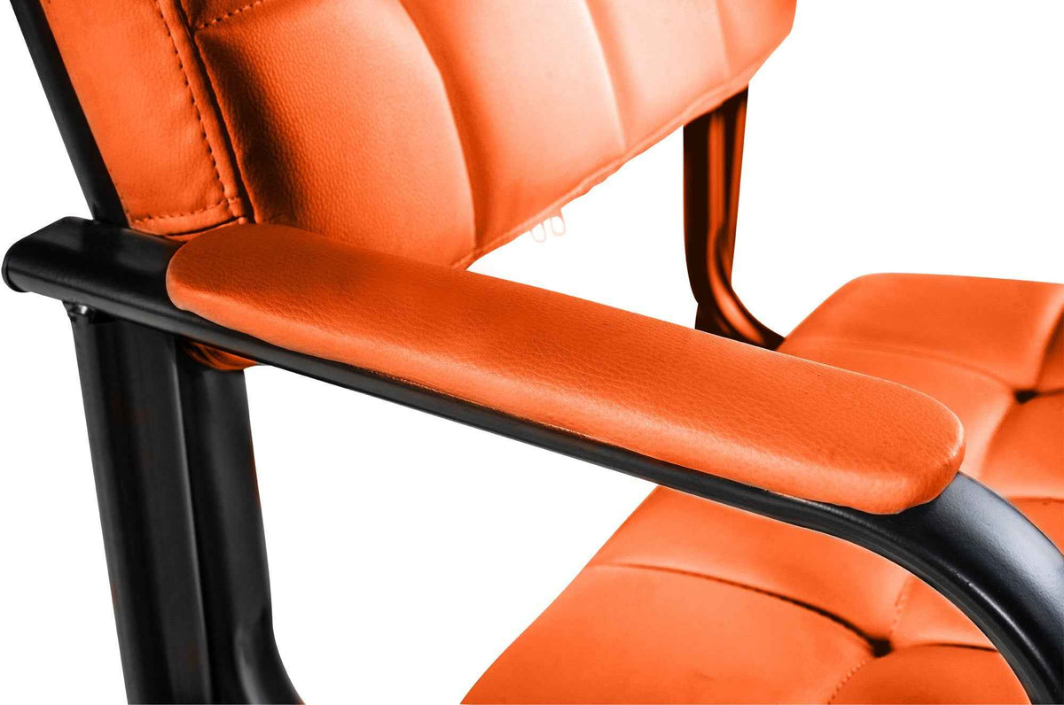 Bezoekersstoel Canada B Kunstleer oranje orange