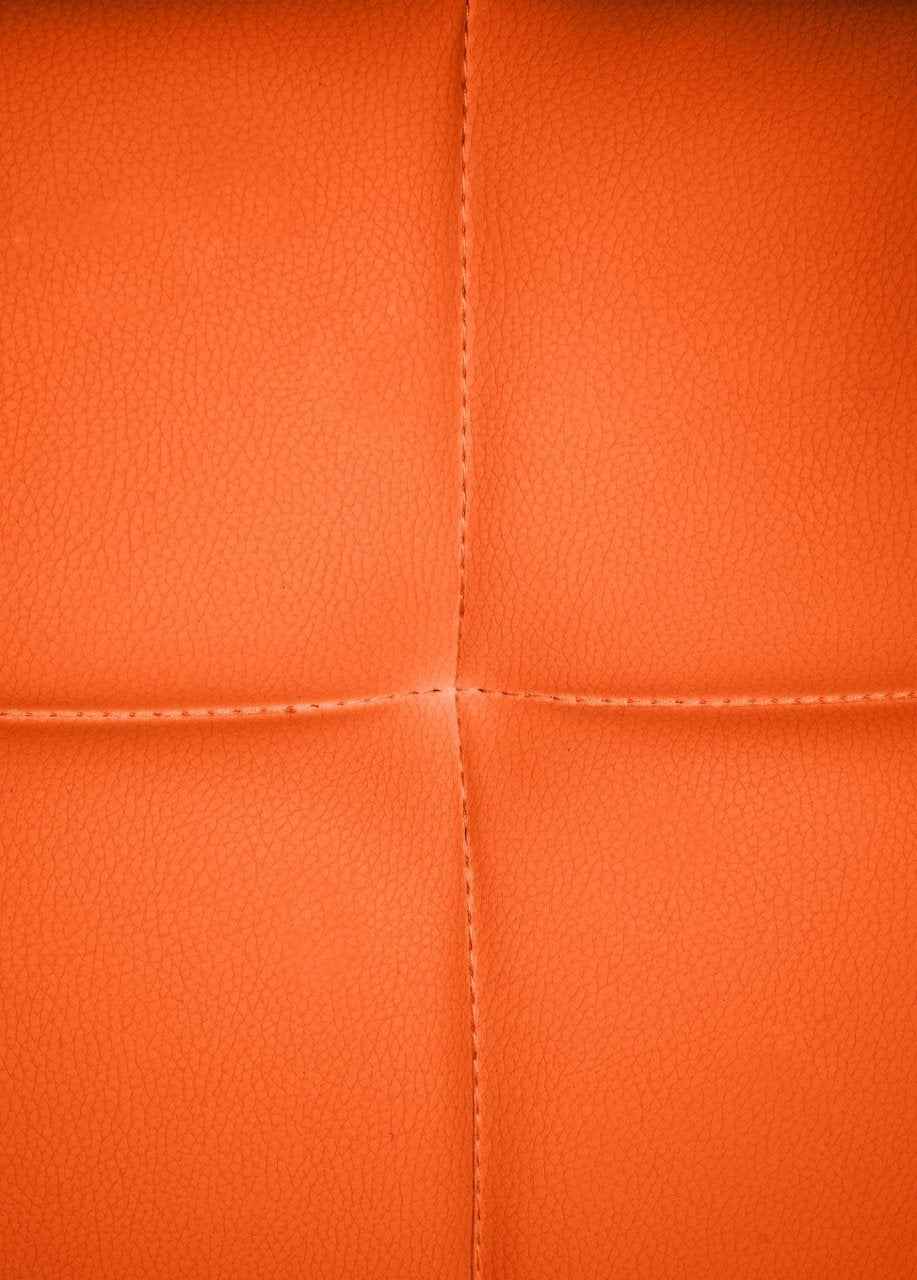 Bezoekersstoel Canada B Kunstleer oranje orange