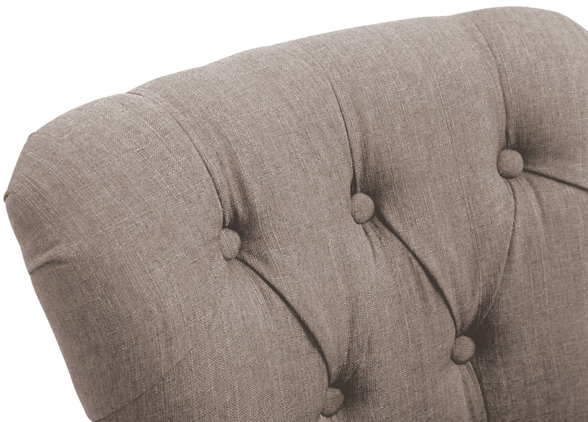 Barkruk Lakewood Stof Antiek donker taupe taupe