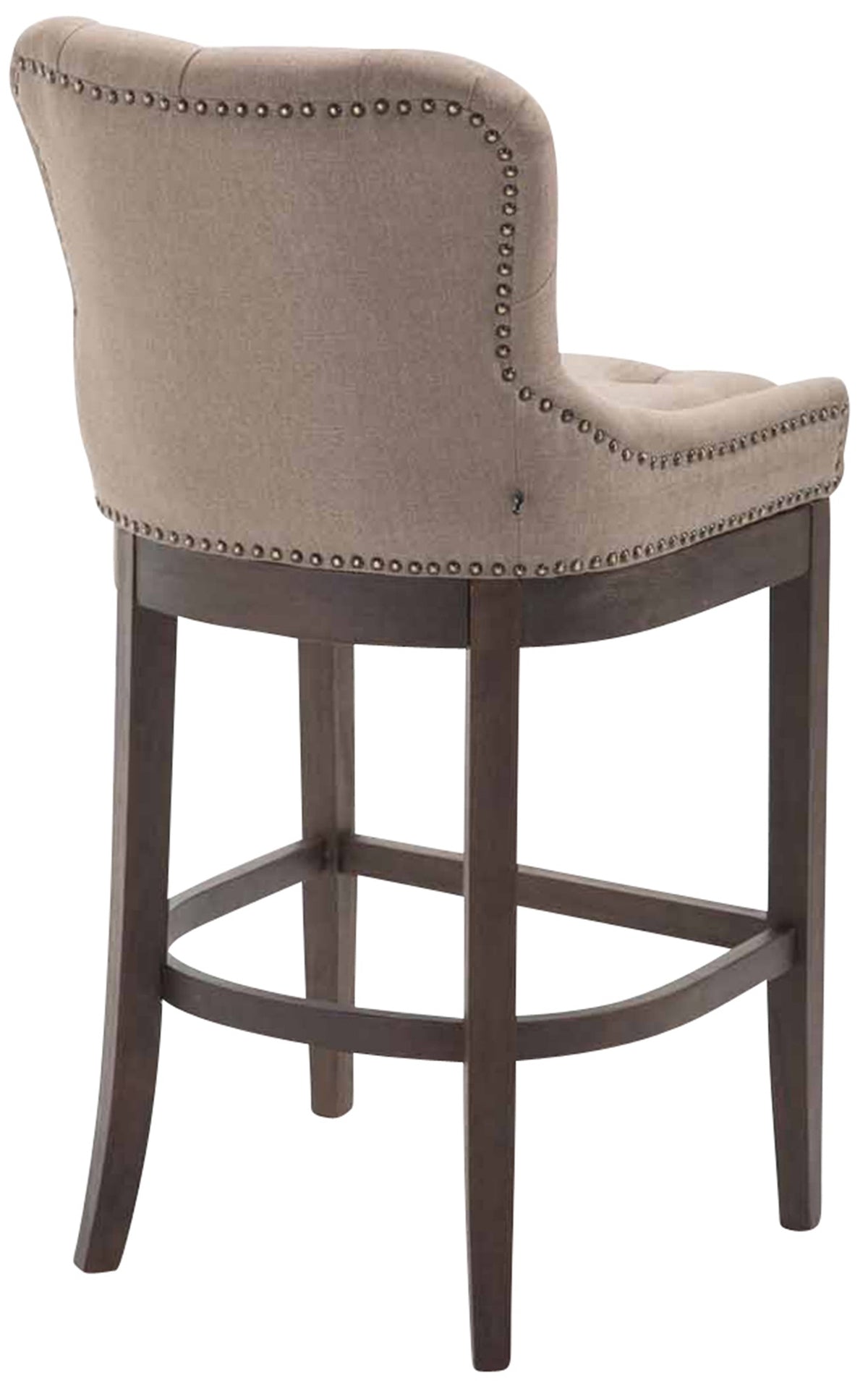 Barkruk Lakewood Stof Antiek donker taupe taupe