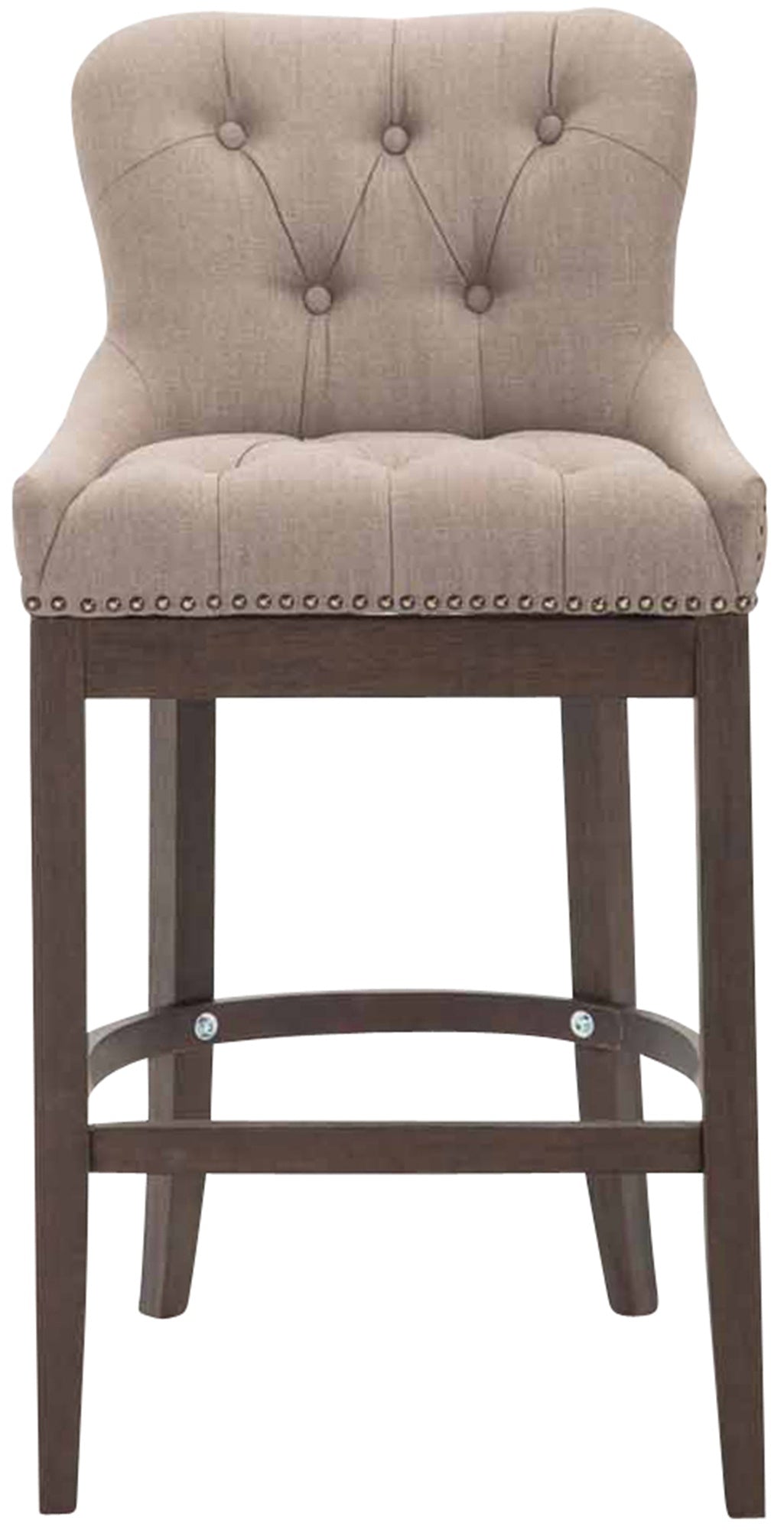 Barkruk Lakewood Stof Antiek donker taupe taupe