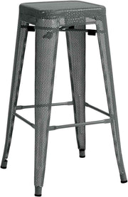 Barkruk Fletcher grijs grau