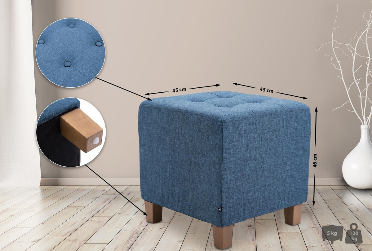 Hocker Pharao blauw blau