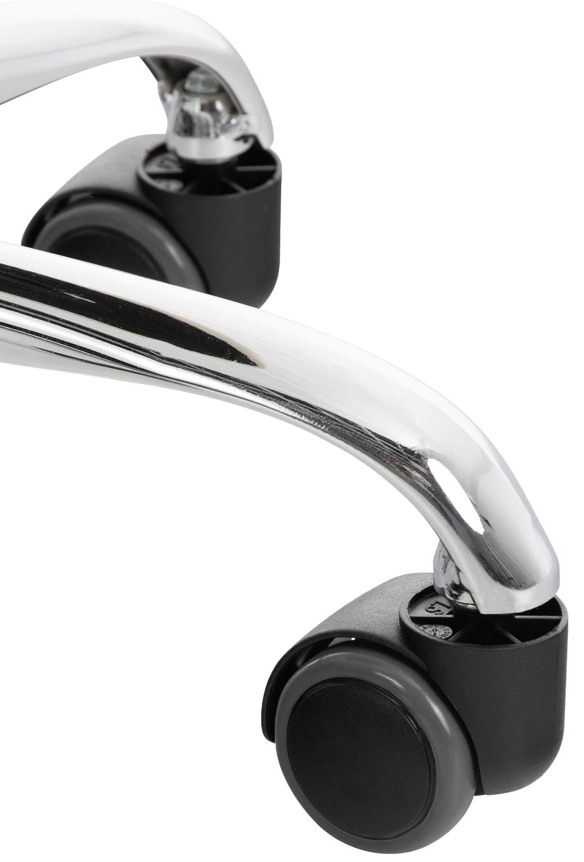 Set van 2 werkkrukken Reno kunstleer creme creme