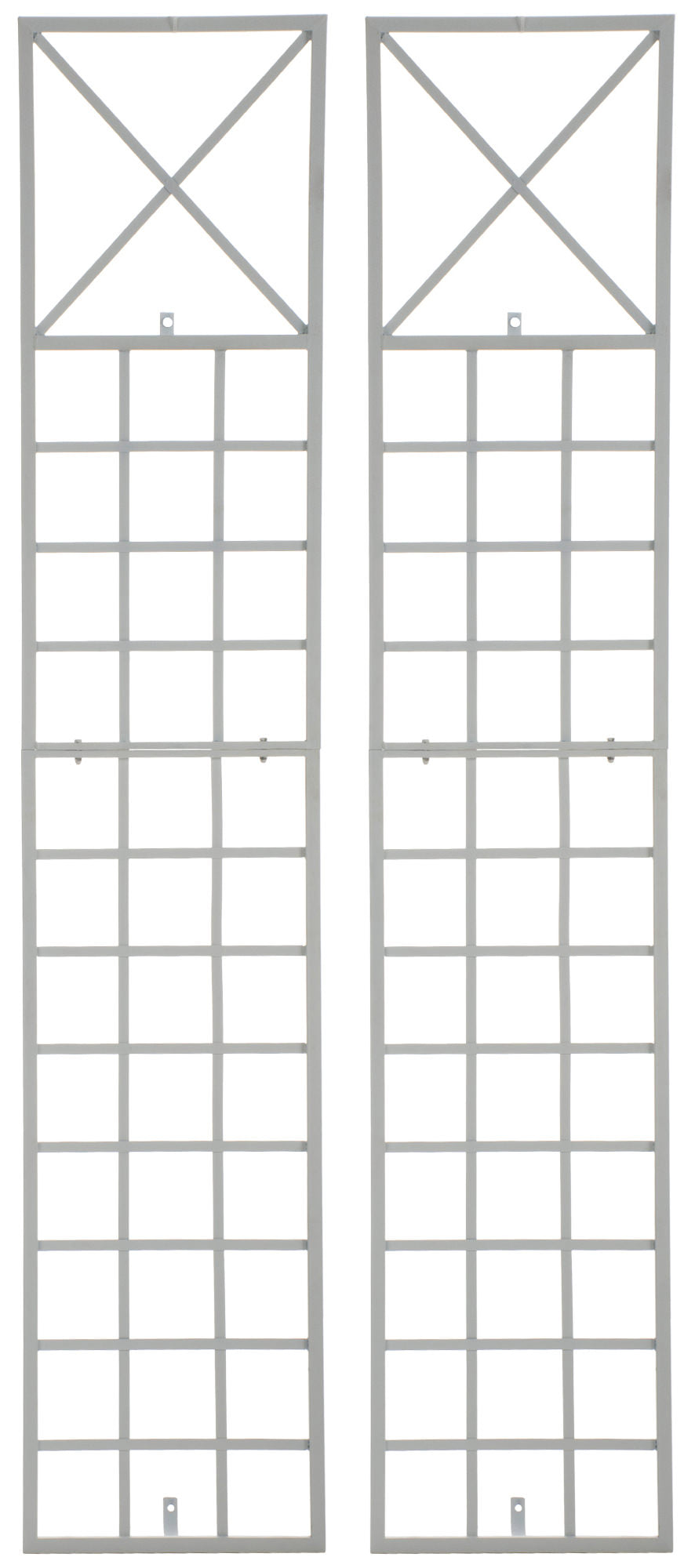Set van 2 Plantenklimrekken Trigo wit weiß