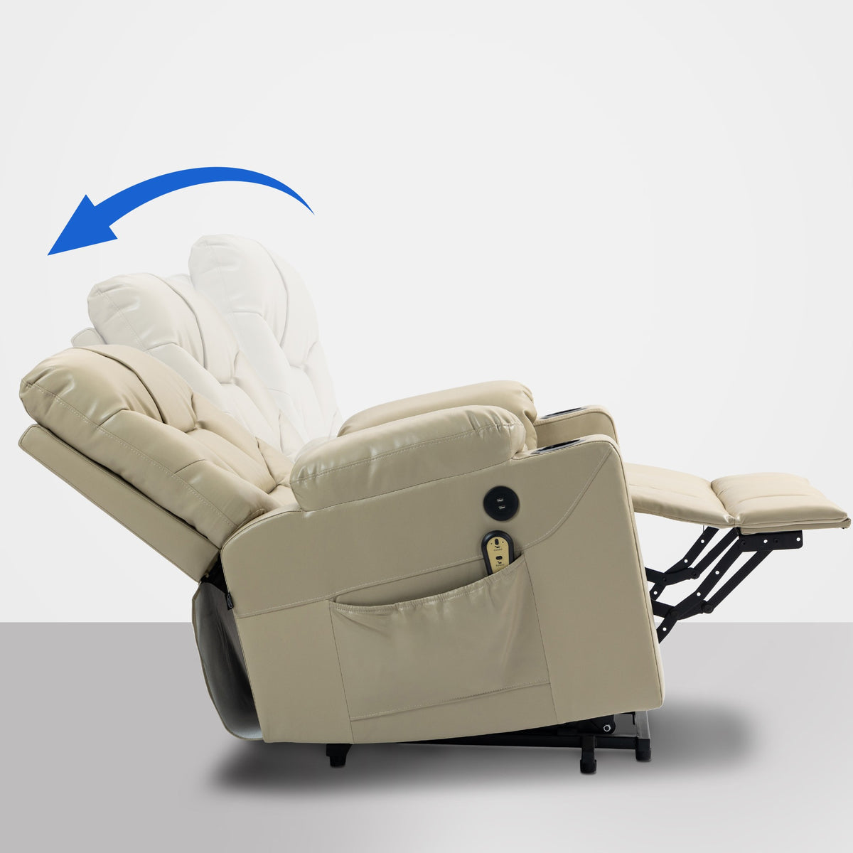 Fauteuil Andover Kunstleer,creme creme