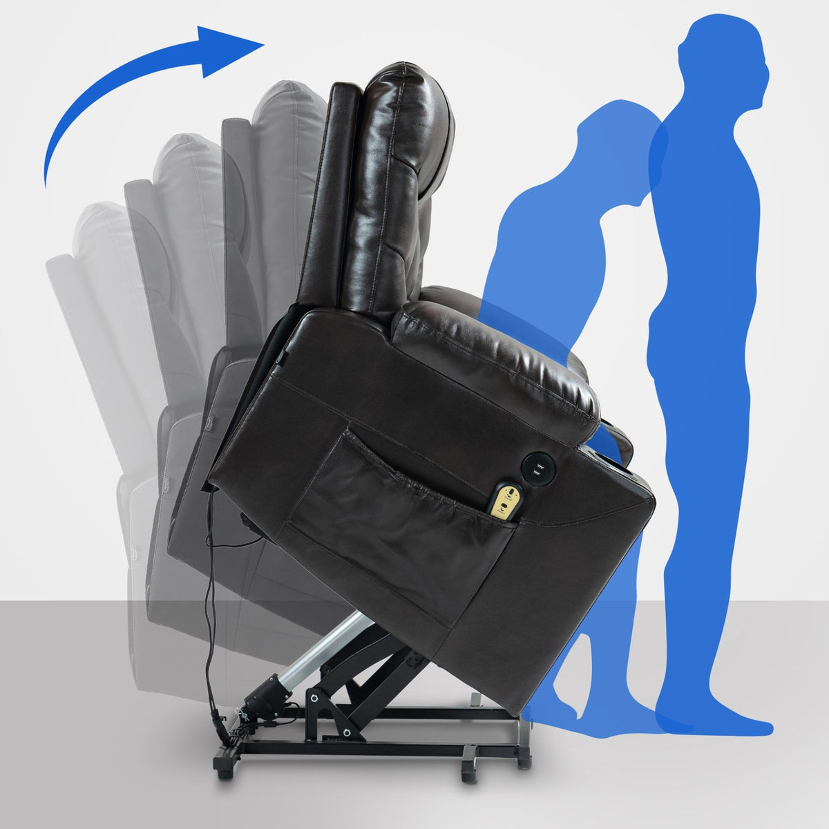Fauteuil Andover Kunstleer,bruin braun