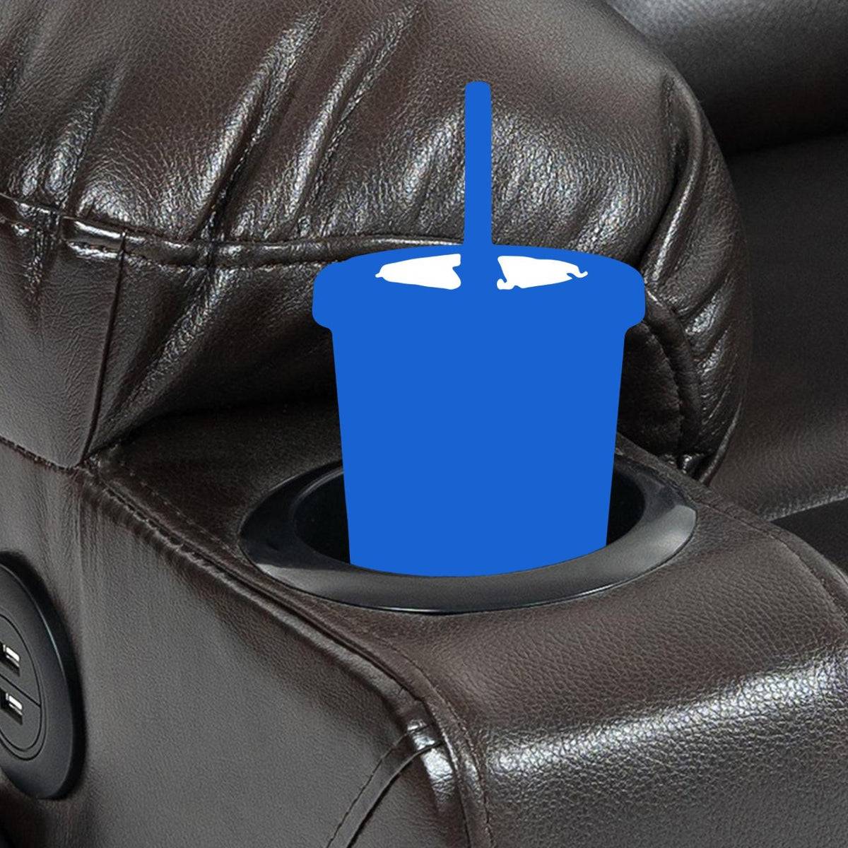 Fauteuil Andover Kunstleer,bruin braun