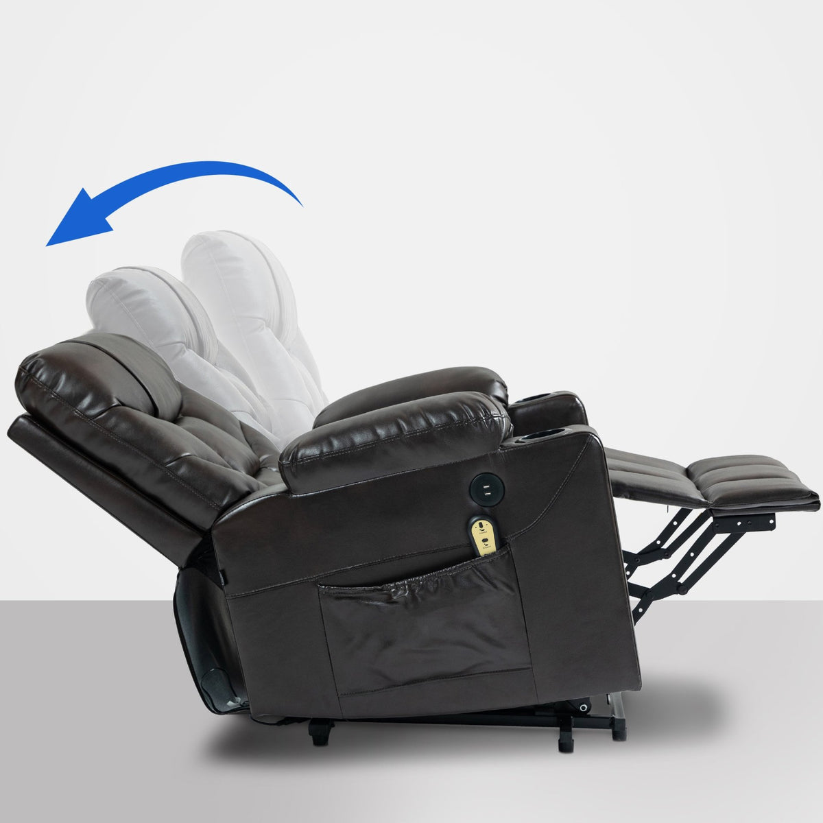 Fauteuil Andover Kunstleer,bruin braun