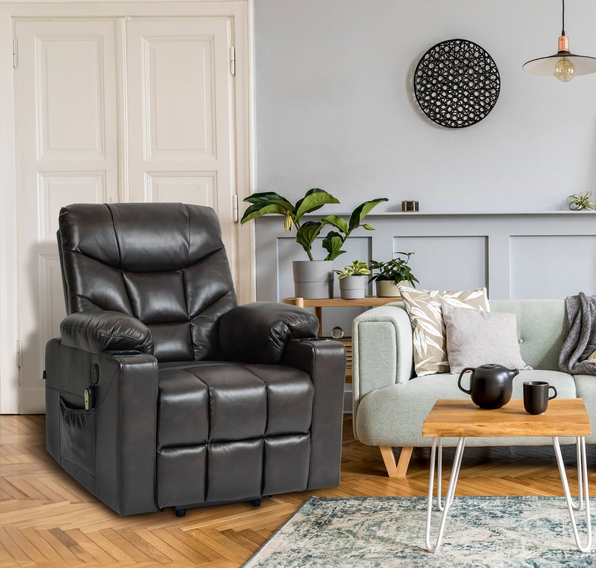 Fauteuil Andover Kunstleer,bruin braun